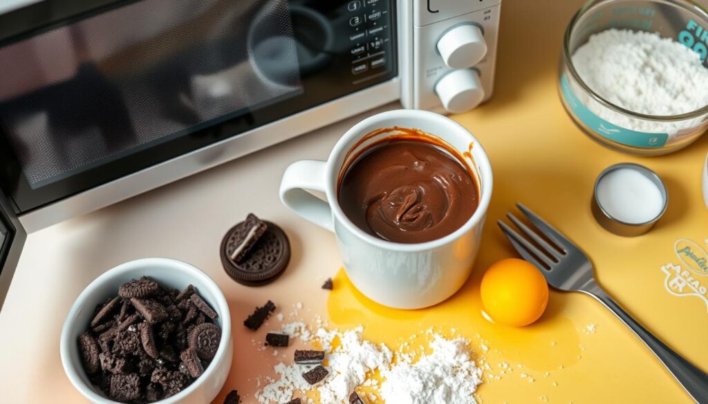 How to make Oreo mug cake